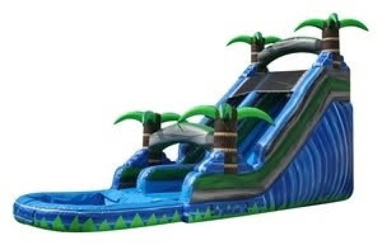 18ft Blue Paradise Waterslide