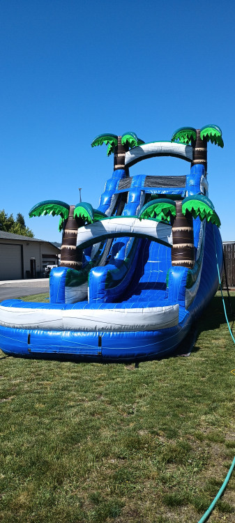 18ft Blue Paradise Waterslide